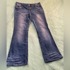 Almost Famous Dark Blue Flare Jeans